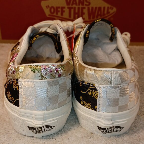 VANS ERA VN0A5KX58L8 (BROCADE) PATCHWORK / TRUE WHITE Men Vans Men\'s 4/Women\'s 5.5 Era Brocade Patchwork Floral Satin VN0A5KX58L8